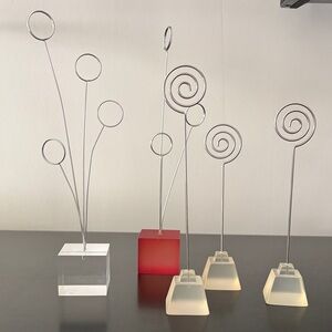 Tabletop Wire Photo/Place Card Holders: Set of 5